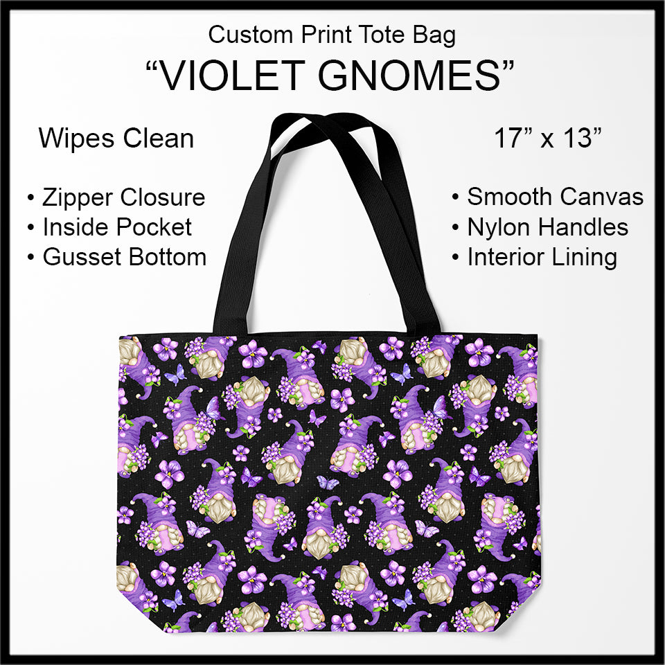 Custom Print Tote Bags, Light Weight, Zipper Closure