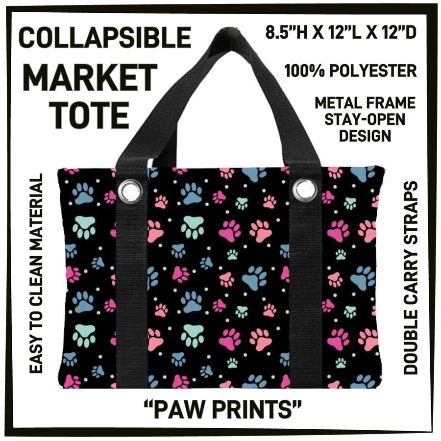 Variety of Custom SMALL Market Totes 8.5"H X 12"L X12"D