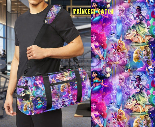 Custom Duffle Bags, Water Resistant Pocket, 3 Zipper Pockets, Padded Shoulder Pad