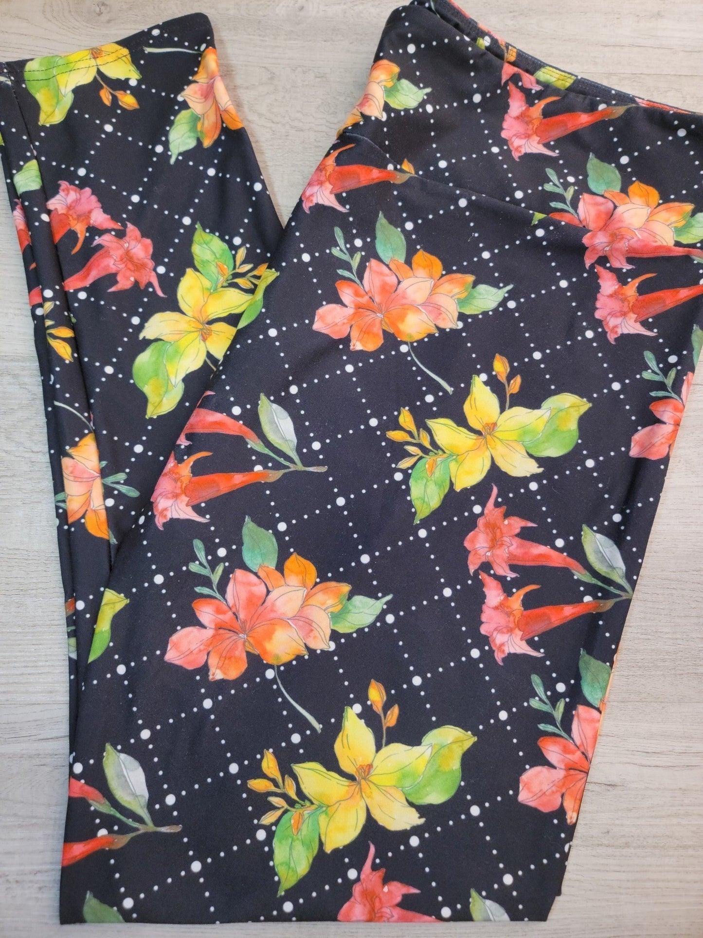 Bright Floral Leggings. Super Soft and Stretchy!