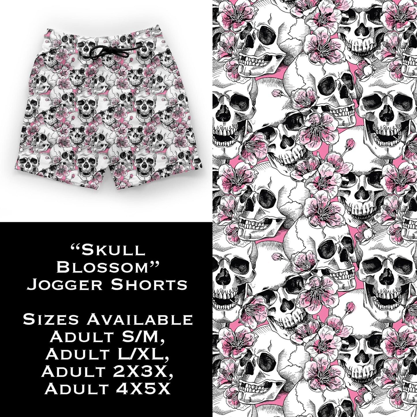 Skull Blossom Jogger Shorts
