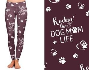 Rockin' the DOG MOM LIFE Leggings with Pockets -Super Soft
