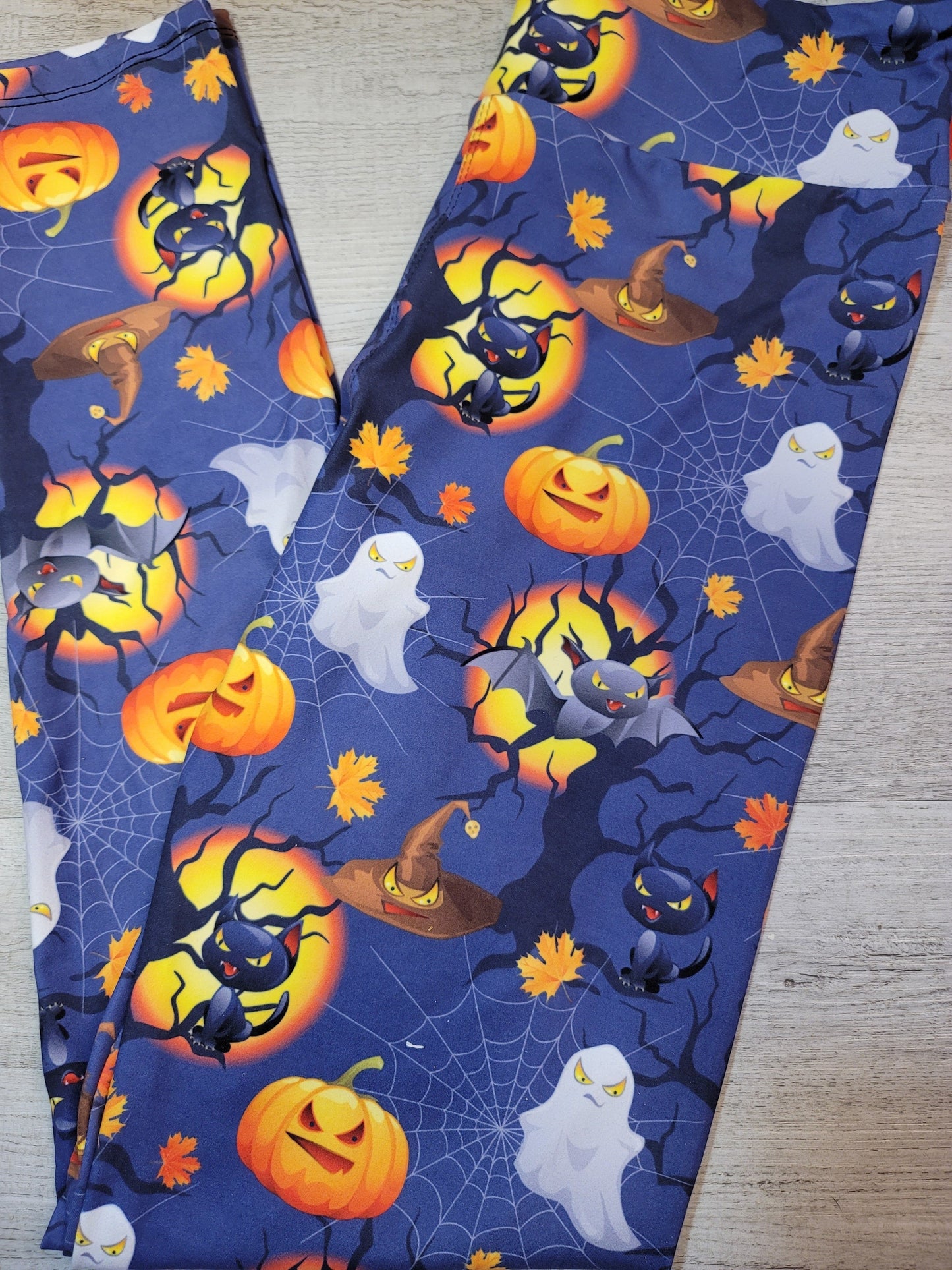 Halloween! Freaks come out at night, Yoga Band Leggings