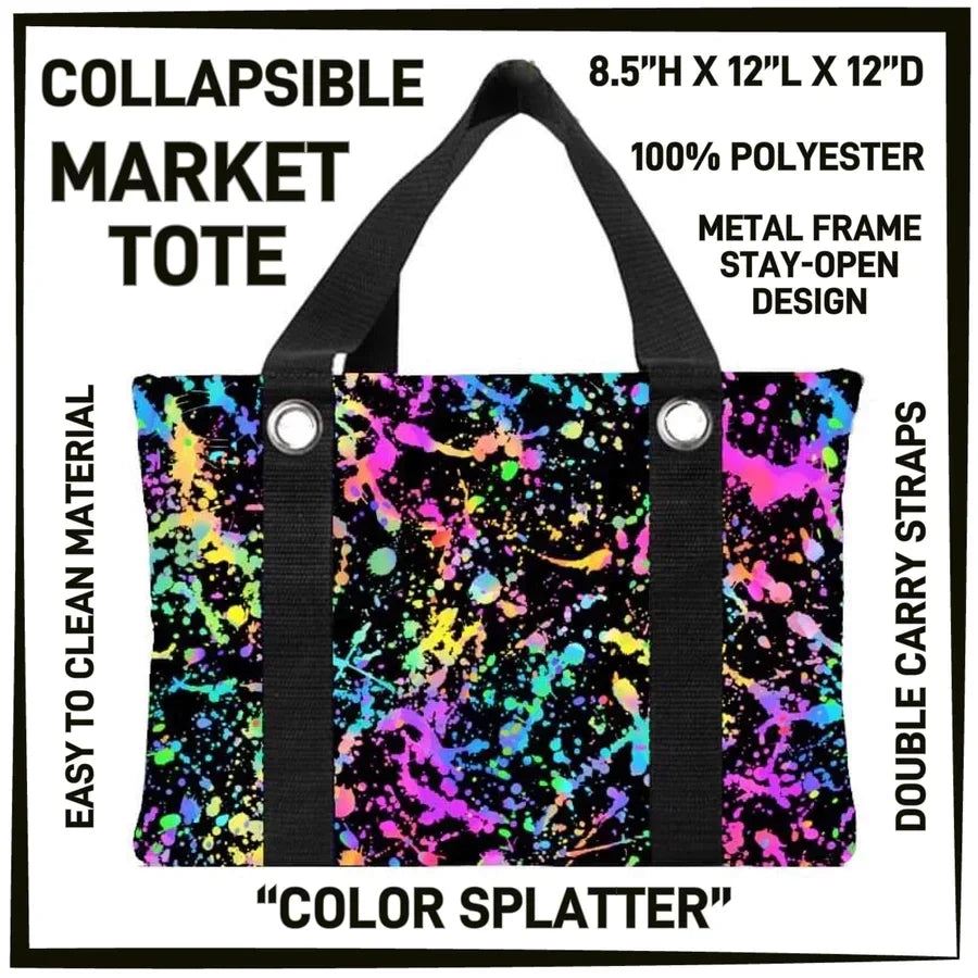 Variety of Custom SMALL Market Totes 8.5"H X 12"L X12"D