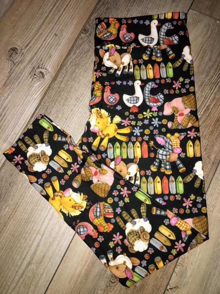 Farm Life!! Designer Leggings. Yoga Band. Extra Soft and stretchy!