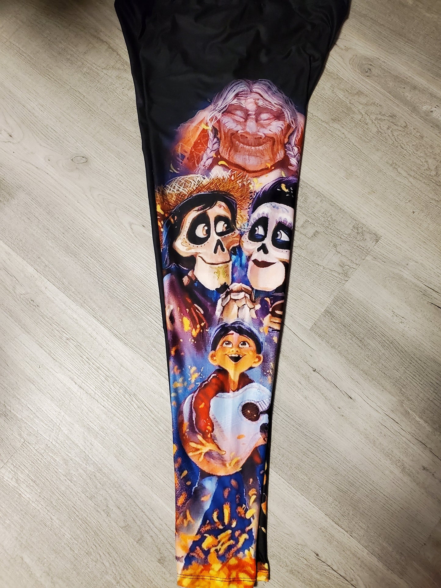 Asymmetrical Miguel Coco Leggings. Yoga Band, Very Soft and Stretchy!