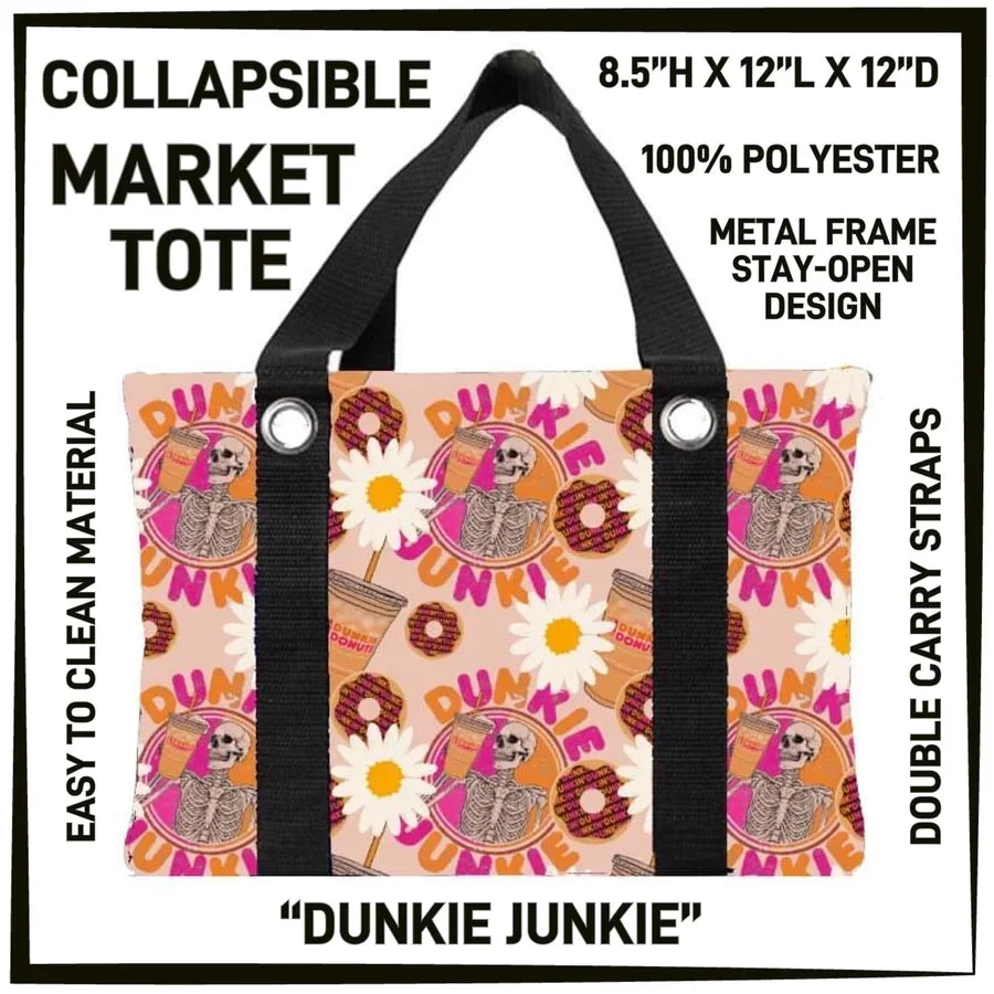 Variety of Custom SMALL Market Totes 8.5"H X 12"L X12"D