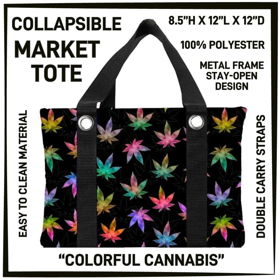 Variety of Custom SMALL Market Totes 8.5"H X 12"L X12"D