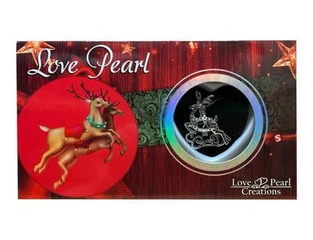 GREAT GIFT! Oyster with Pearl, Necklace, Heart OR Reindeer Cage, Open the Oyster to Reveal Your Pearl!