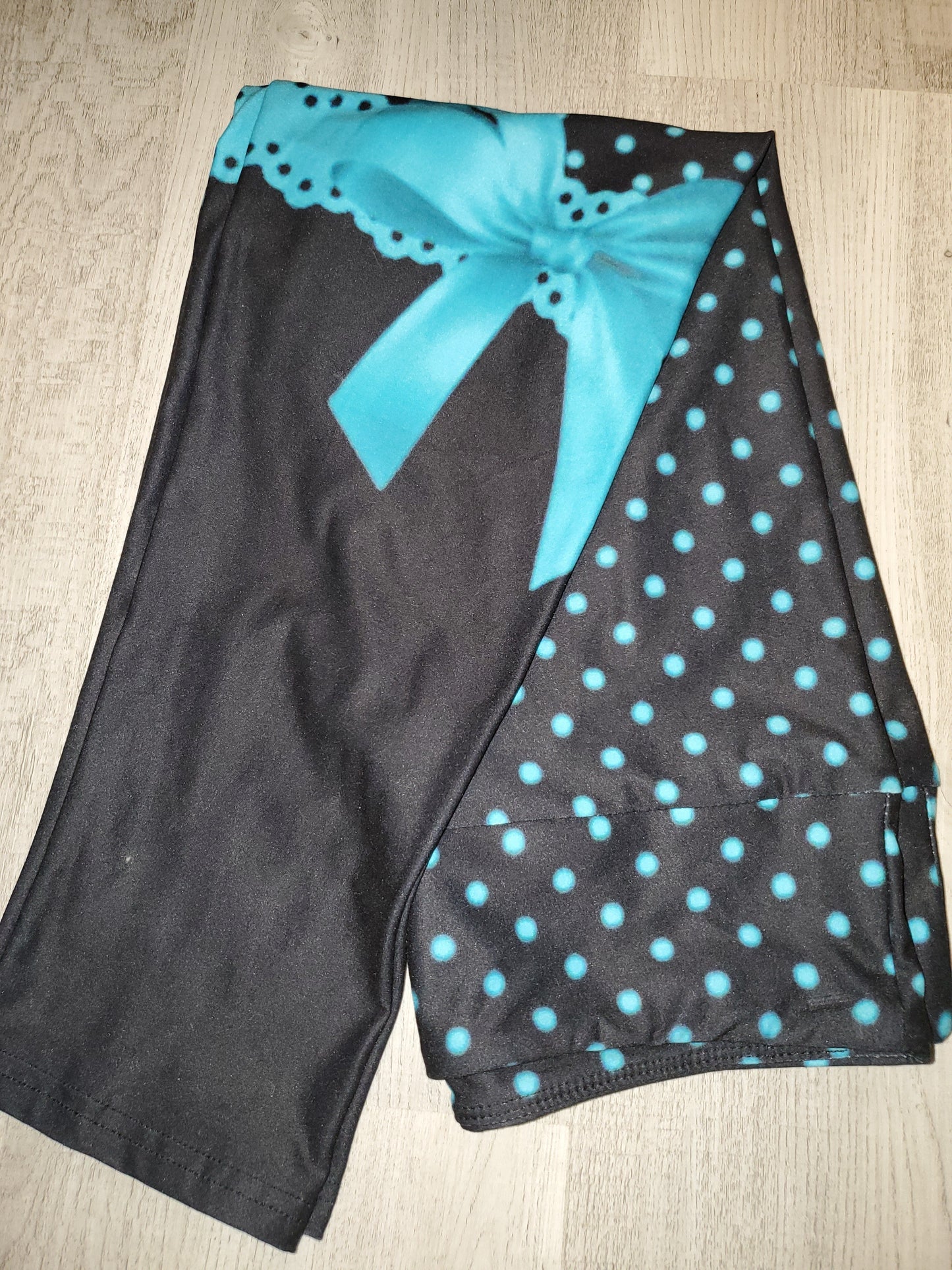 Blue Bow CAPRI, Yoga Band, High Waist