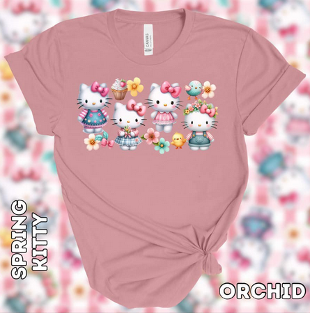 Adorable Hello Kitty Kids Large Bella Canvas Custom T