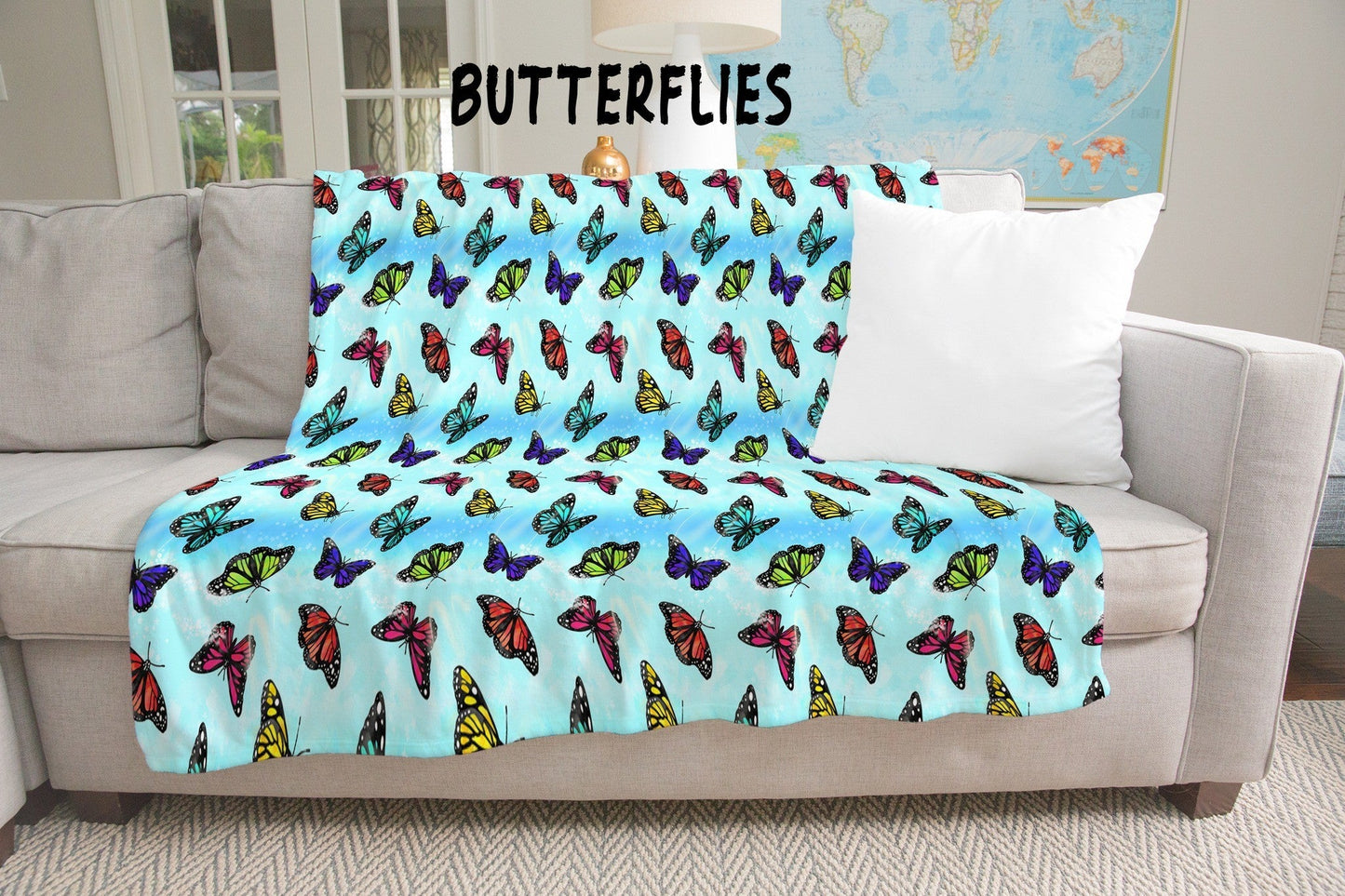 Huge Sharable Throw Blanket! 7.5 Feet X 8.5 Feet! Perfect for family movie nights or snuggling with your honey! Soft 2 ply Minky Fleece. Easy Machine Washable!