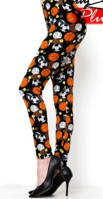 Sport Balls Soft Elastic Band Leggings
