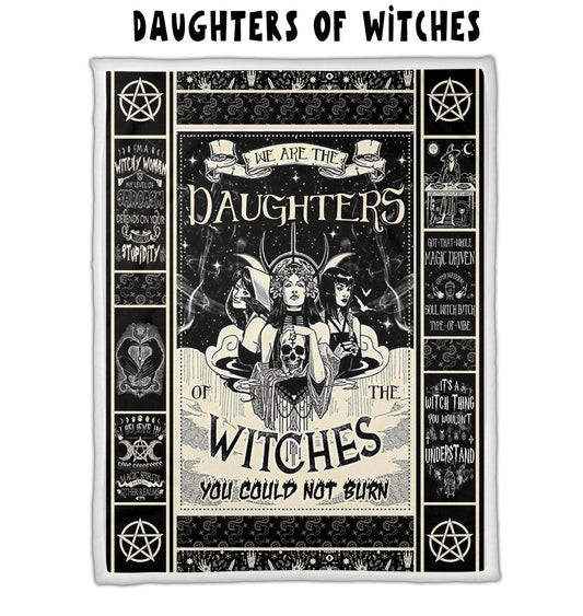 Daughters of Witches Custom Sherpa/Minky Blankets! 5 FT x 6.5 FT So Soft!
