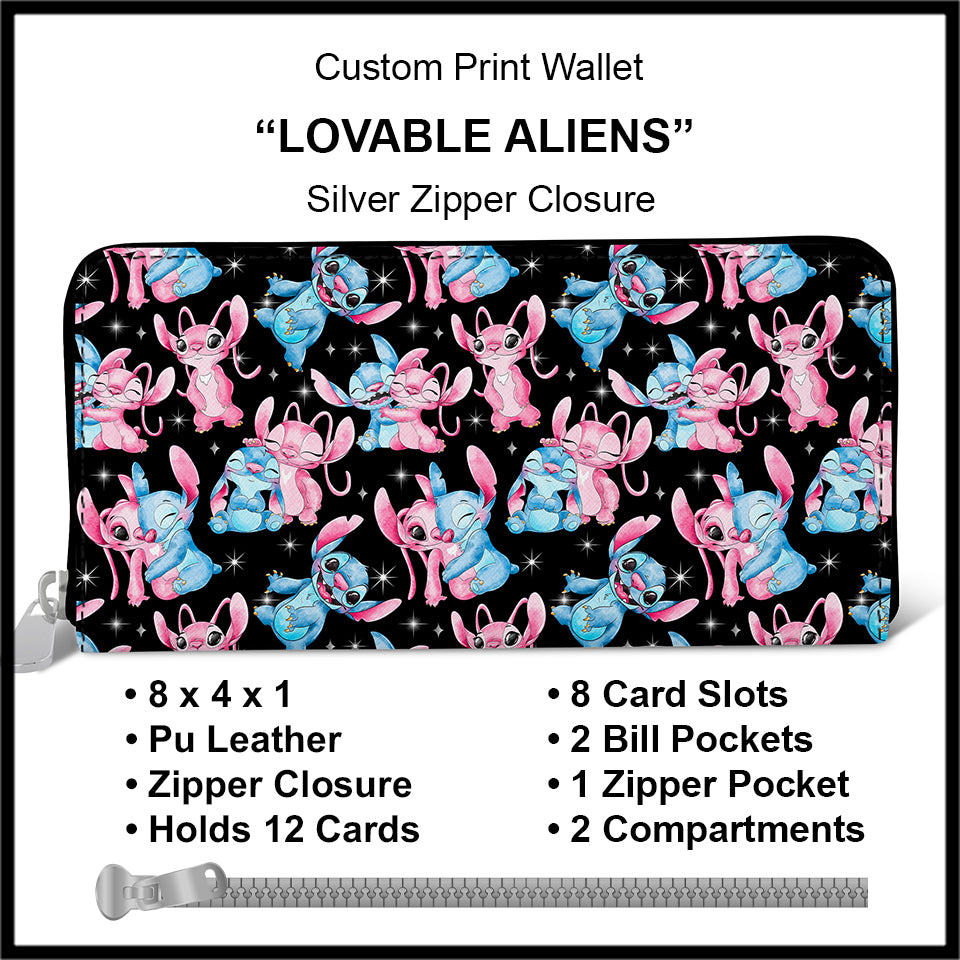 Custom Zippered Wallets