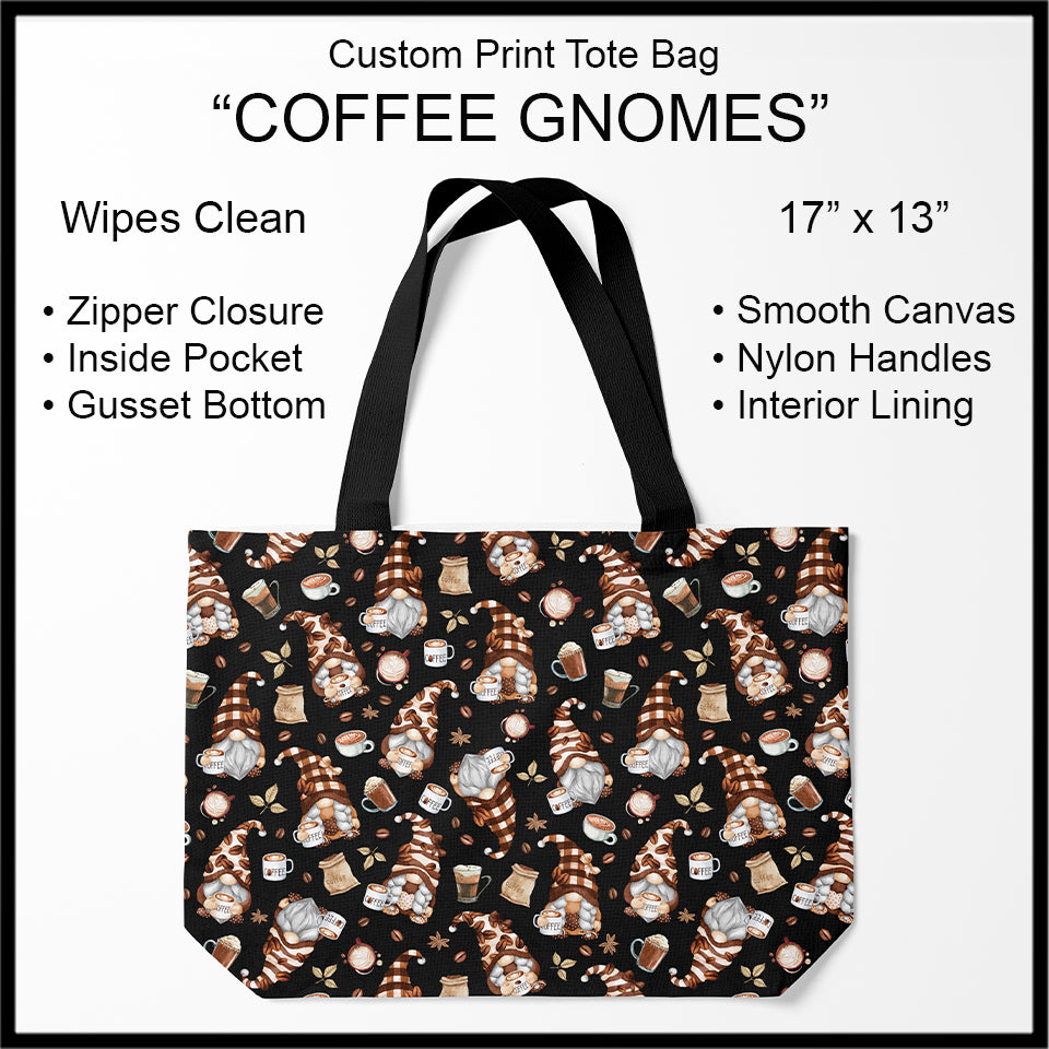 Custom Print Tote Bags, Light Weight, Zipper Closure