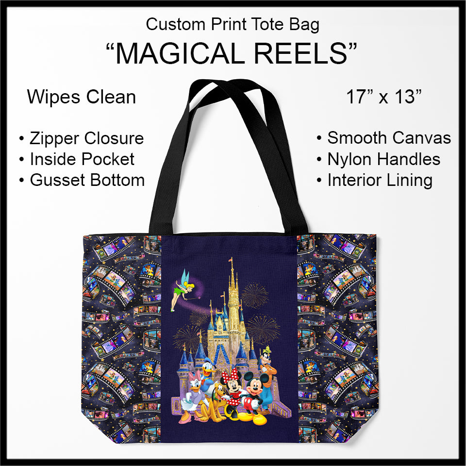 Custom Print Tote Bags, Light Weight, Zipper Closure