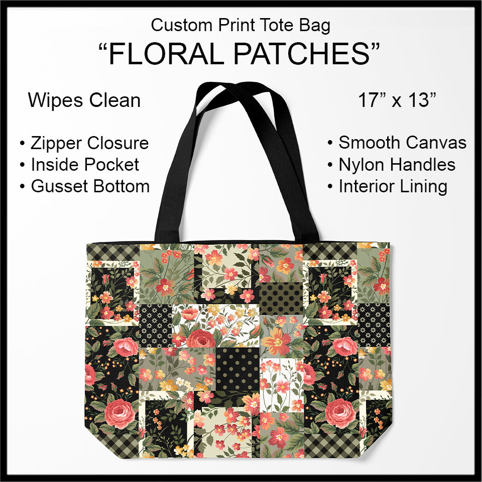 Custom Print Tote Bags, Light Weight, Zipper Closure