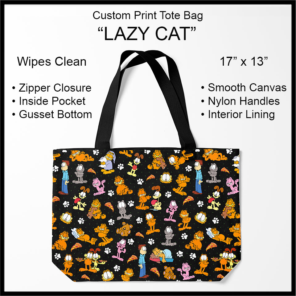 Custom Print Tote Bags, Light Weight, Zipper Closure
