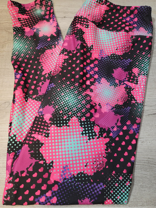 Scattered Love Leggings. High Waist, Super Soft and Stretchy!