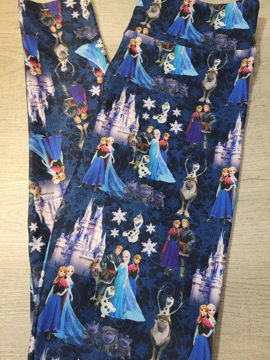 Disney's Frozen Designer Leggings, Yoga Band, Soft Material