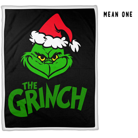 The Grinch! Sherpa/Minky Blankets! 5 FT x 6.5 FT So Soft!