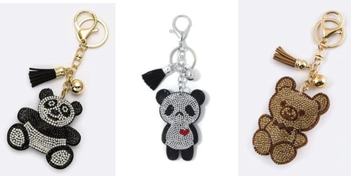Purse Charm/ Key Chain Bears Full