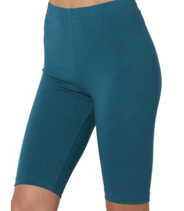 3X Only! Solid Teal Color Super Stretchy & Soft Shorts