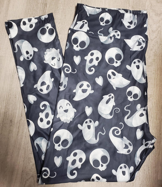Cute Ghosts! Perfect for Halloween! Hyper Stretch and softness! Yoga Band.