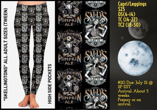 Nightmare Before Christmas Jack Skellington Leggings NBC