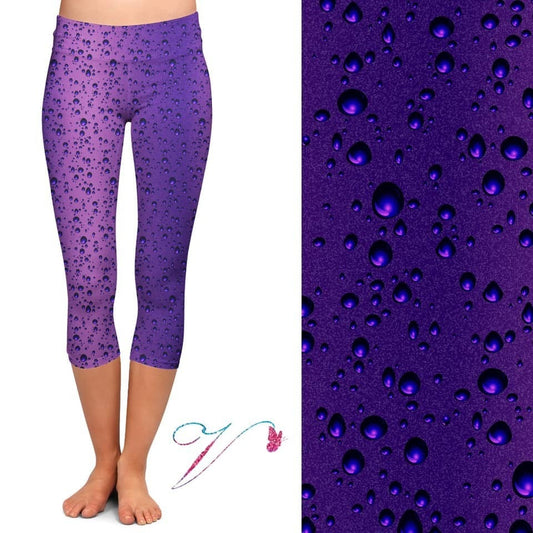 Purple Rain CAPRI. High Waist, Extra Stretch and Softness.