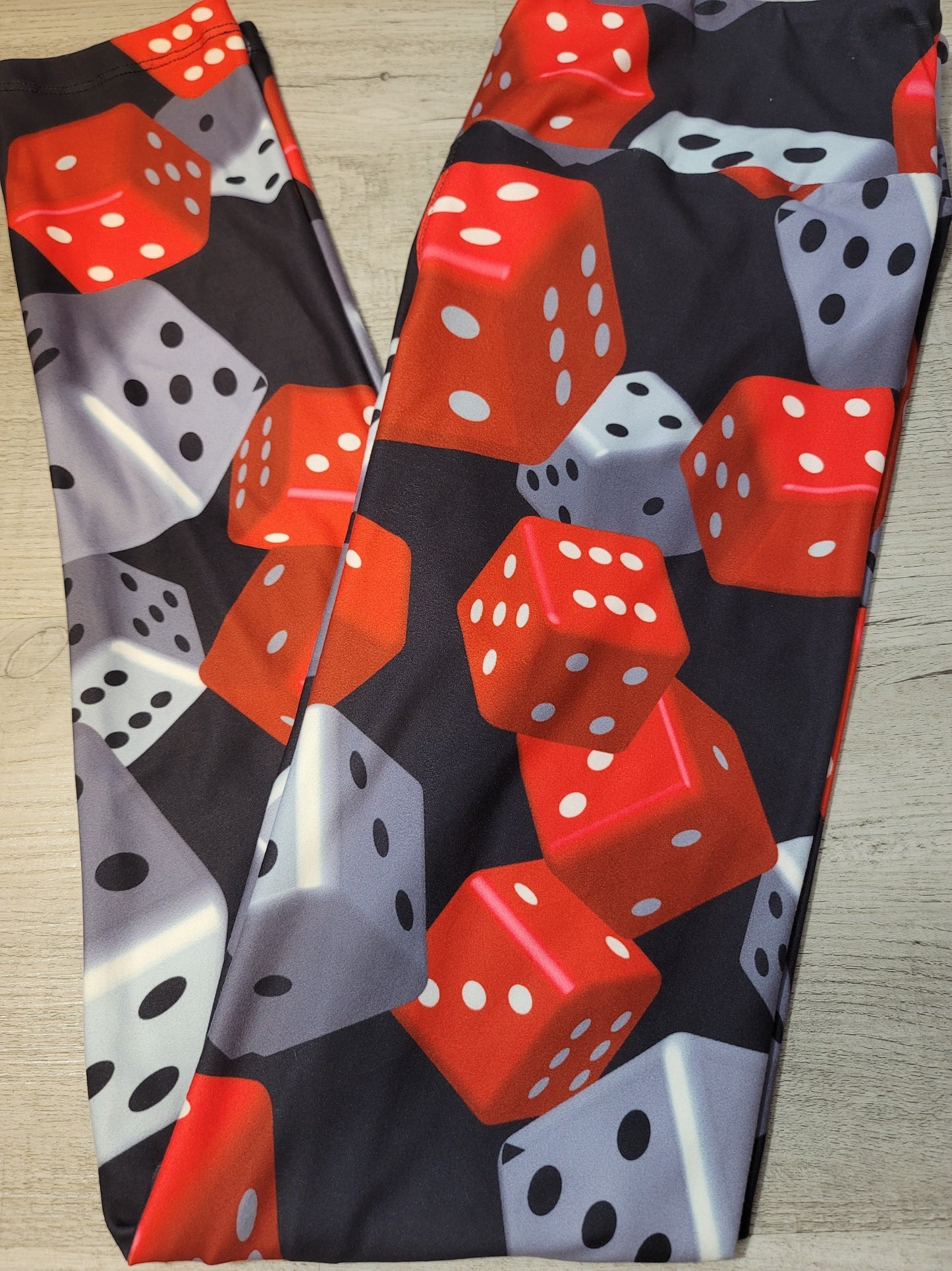 Deuces! Casino Dice Leggings. Yoga Band. Extra Soft and stretchy!