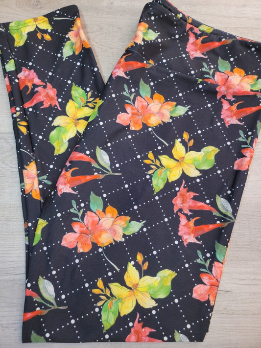Bright Floral Leggings. Super Soft and Stretchy!