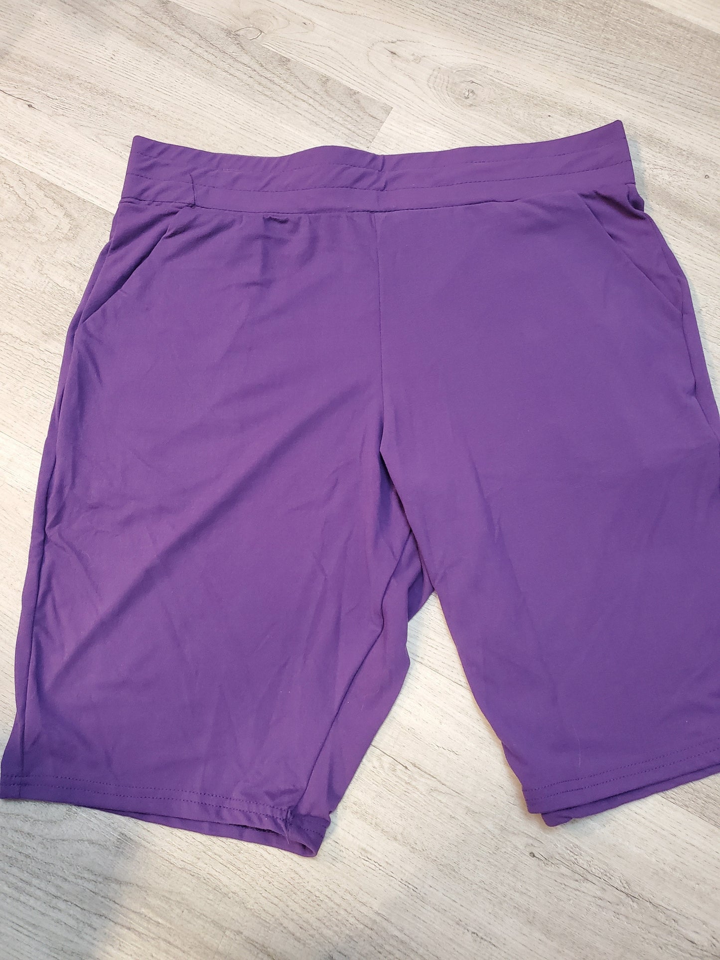 VARIETY COLOR SHORTS: 4 Solid Color Choices Soft Elastic Walking Shorts with Pockets SUPER COMFY