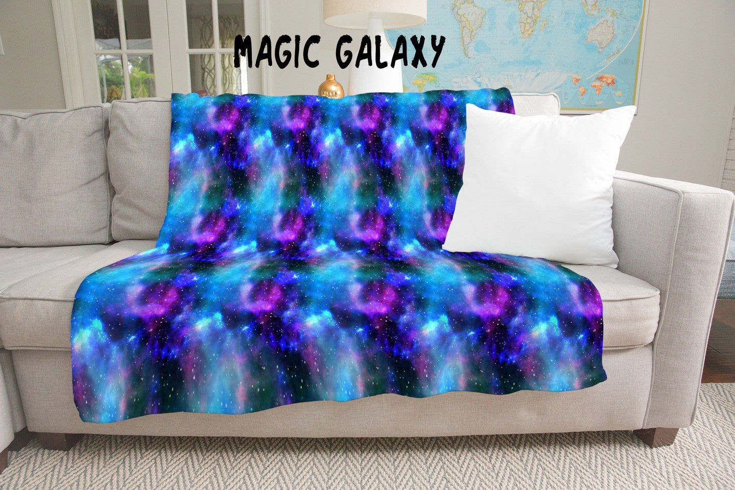Huge Sharable Throw Blanket! 7.5 Feet X 8.5 Feet! Perfect for family movie nights or snuggling with your honey! Soft 2 ply Minky Fleece. Easy Machine Washable!