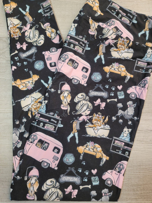 Dog Grooming Leggings. Hyper Stretch and softness! Yoga Band.