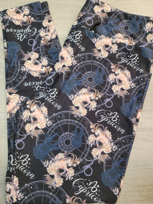 Capricorn Leggings. Hyper Stretch and softness! Yoga Band.