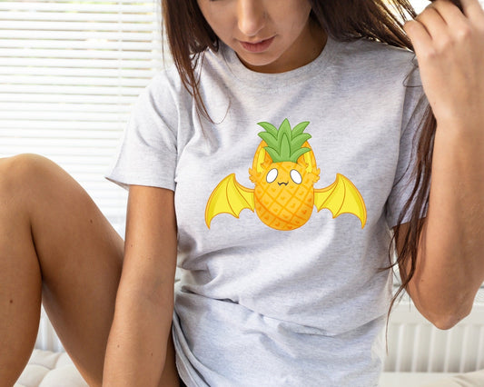 3X Custom Made Pineapple Bat T BLACK BACKGROUND NOT GREY, Soft Bella Canvas