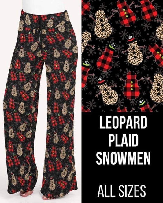 Leopard, Buffalo Plaid and Snowman Loungers