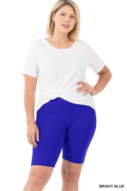 2 Piece Shirt & Biker Shorts Set 3 Color Choices Stretchy Matching Biker Shorts & Top. Generously sized!