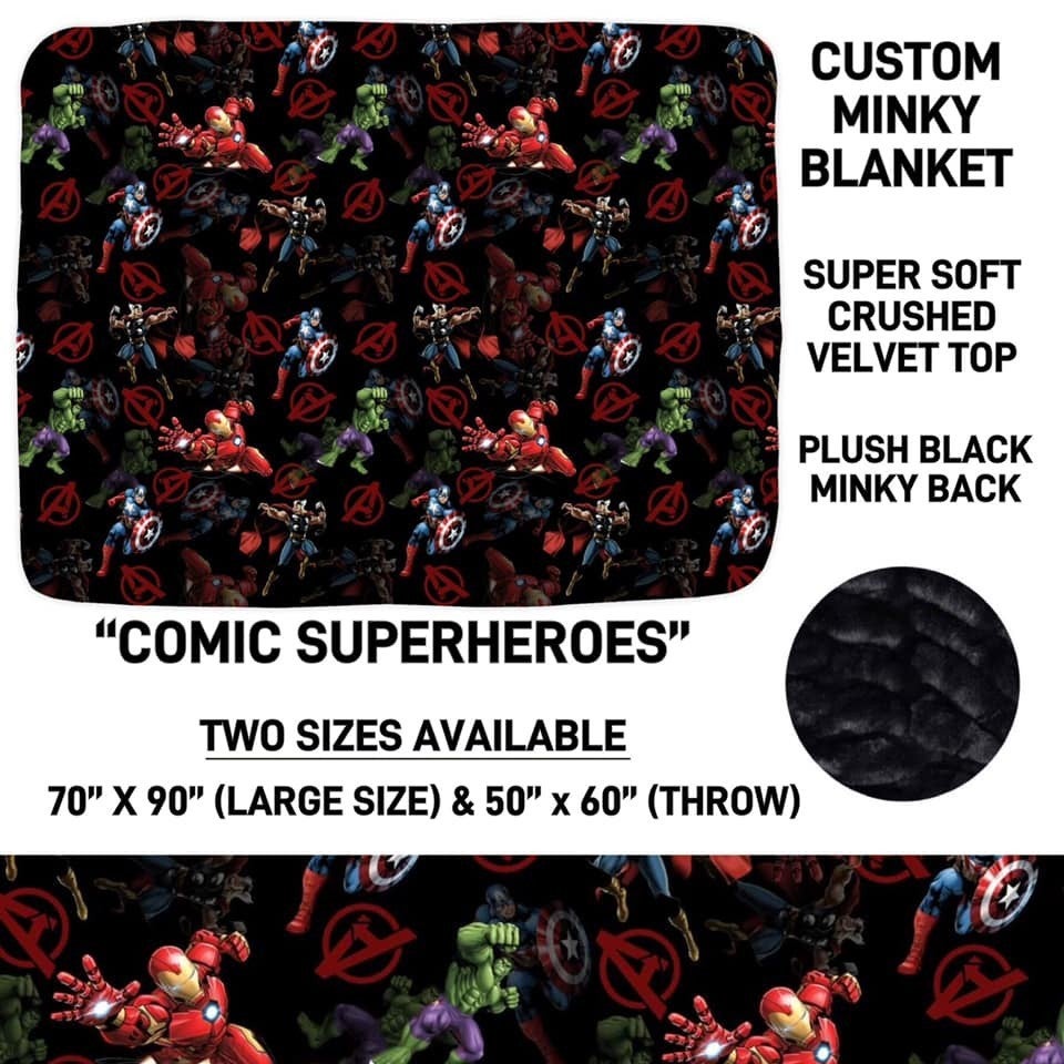 Custom Crushed Velvet Light Large Blankets 70" X 90" Extremely Soft and Comfy
