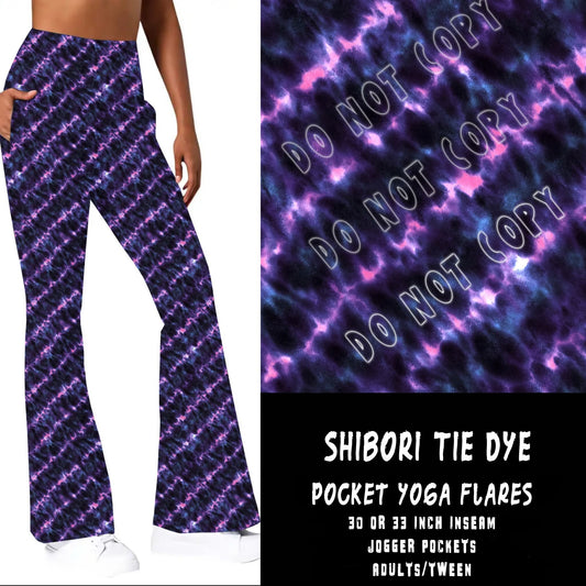 Shibori Tie-Dye Pocket Yoga Flare