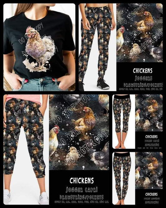 Custom Chickens Capri & T-Shirt