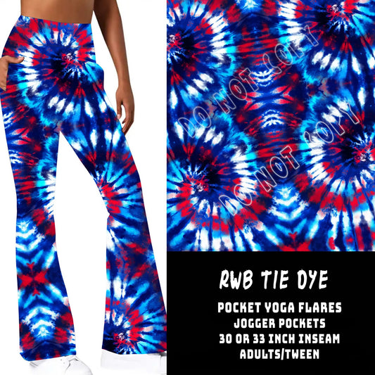 RWB Tie-Dye Pocket Yoga Flares