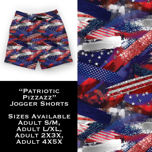 Patriotic Pizzazz Jogger Shorts