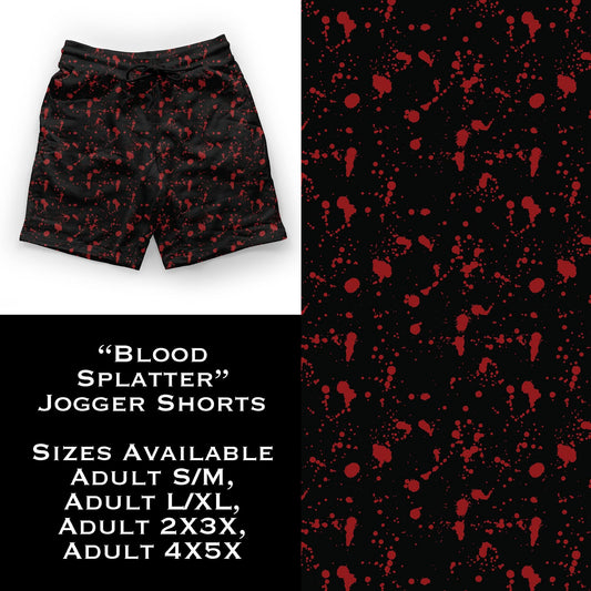 Blood Splatter Jogger Shorts