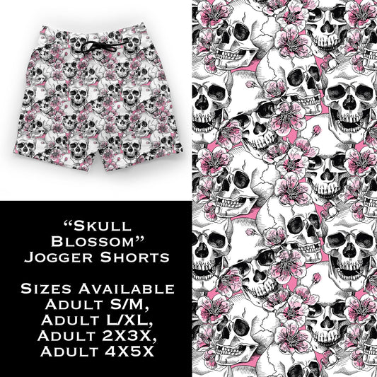 Skull Blossom Jogger Shorts