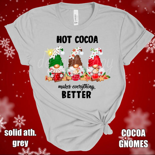 Cocoa Gnomes Bella Canvas Custom T-Shirt