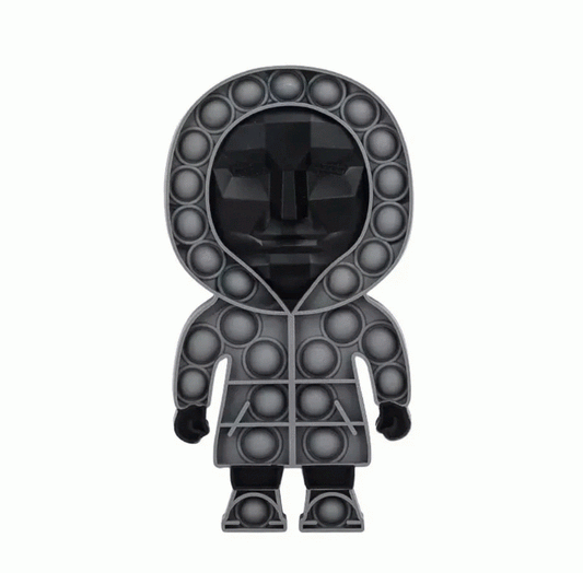 LAST ONE Cute Grey Squid Games Guy Popper Pop It Fidget Toy