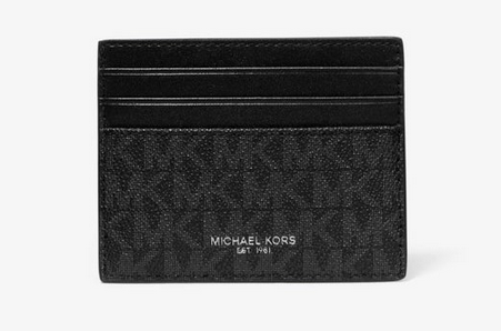 Michael Kors Black Logo Card Case